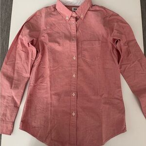 Uniqlo Women’s Casual Pink Button-Down Shirt